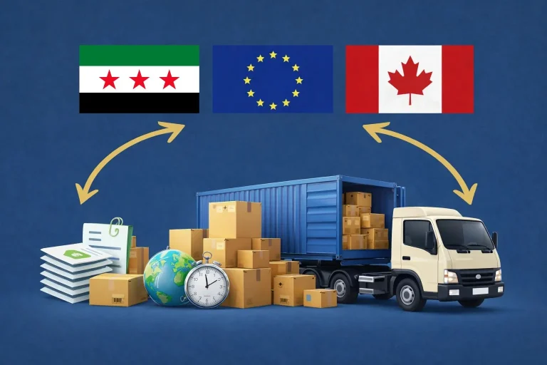 Shipping from syria to canada